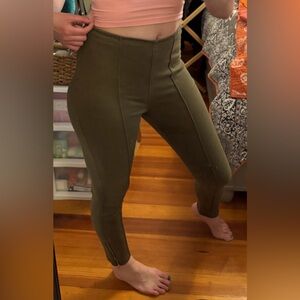 Vintage Forever 21 Olive Green Zippered Jeggings